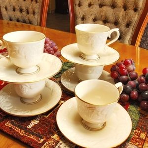 LENOX FRUIT OF LIFE CUPS & SAUCERS